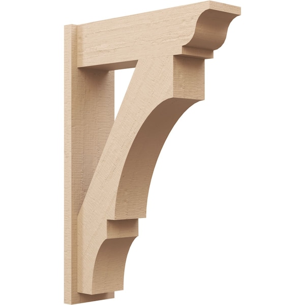 Ekena Millwork 7 1/2-in W x 24-in D x 36-in H Balboa Trad Rough Cedar Woodgrain TimberThane Outlooker, Primed Tan OUTUR075X24X36BOA04RCPR - main